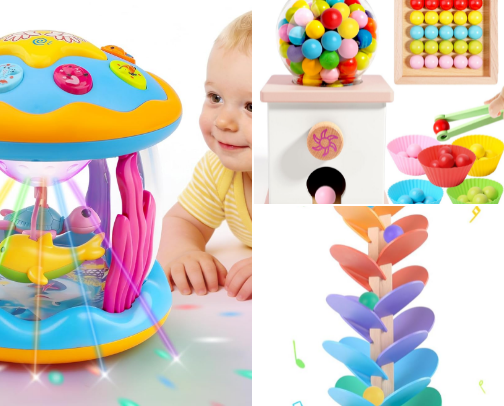 Low stimulation toys cover photo collage