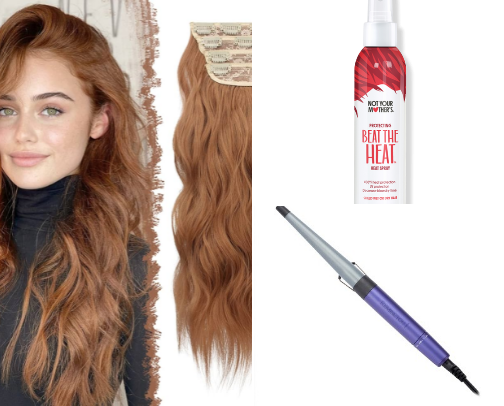 My Go To 20$ Clip-In Extensions cover photo collage