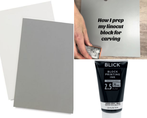 Getting Started with Linocut cover photo collage
