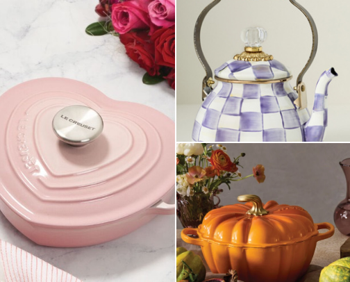 Kitchen Chic: Stylish and Adorable Cookware Dishware & appliances to add color,style and functionality to your kitchen. cover photo collage