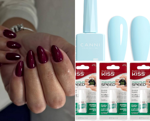 Press on nails essentials cover photo collage