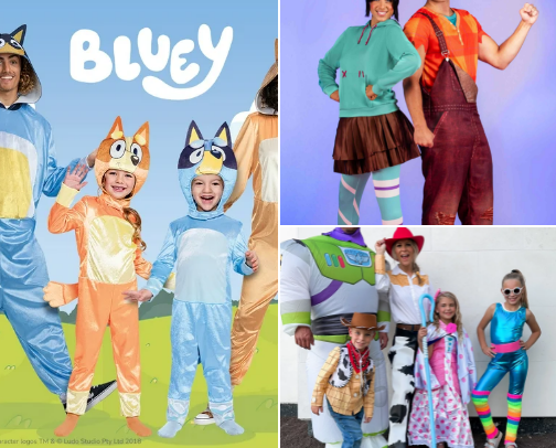 Disney Matching Halloween family costumes cover photo collage