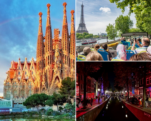 everything you need to see in the most famous cities cover photo collage