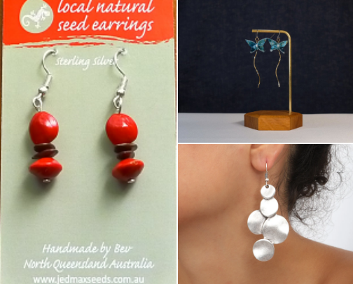 Unique Earrings from Australian Artisans cover photo collage