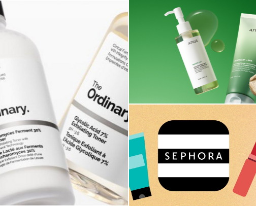 Skin care cover photo collage