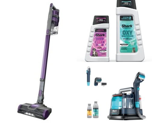 Household cleaning products cover photo collage