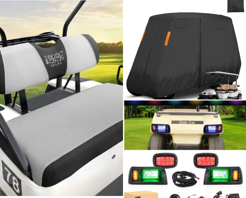 Golf Cart Accessories & Must-Haves: Top Amazon Picks for Poinciana & Central Florida Cart Owners cover photo collage