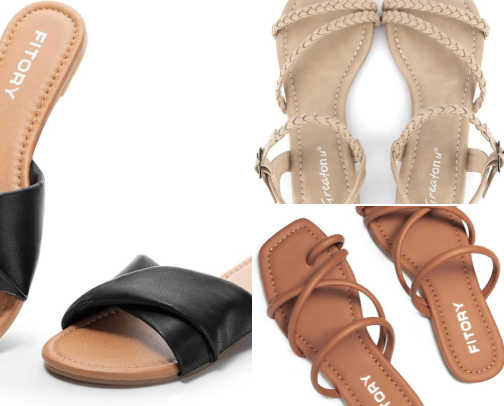 Summer footwear☀️😎 cover photo collage