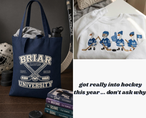 Best Merch and Gifts for an Off Campus Fan🏒✨ cover photo collage