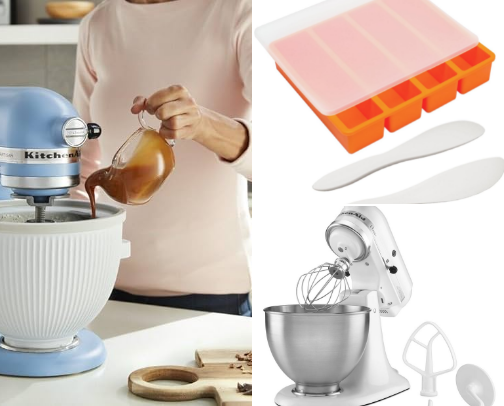 Baking and kitchen gadgets cover photo collage