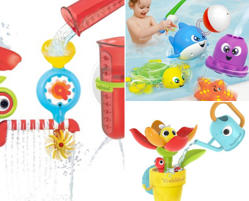 Bath time fun for baby cover photo collage