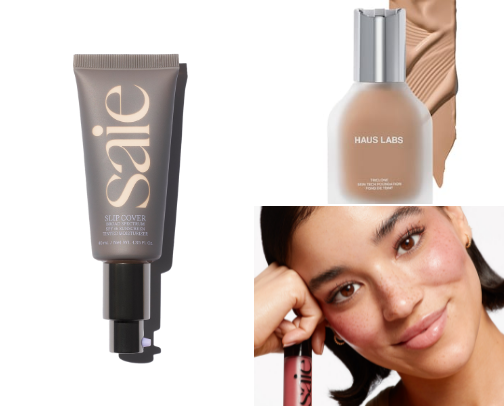 everyday makeup 🤍 cover photo collage