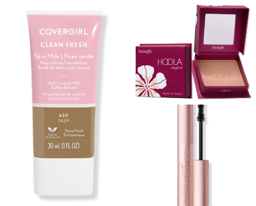 What you’ll find in my makeup bag cover photo collage