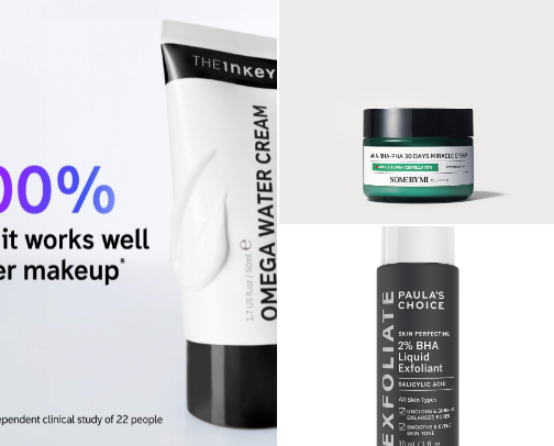 Best combination of skincare products for oily skin💕 cover photo collage