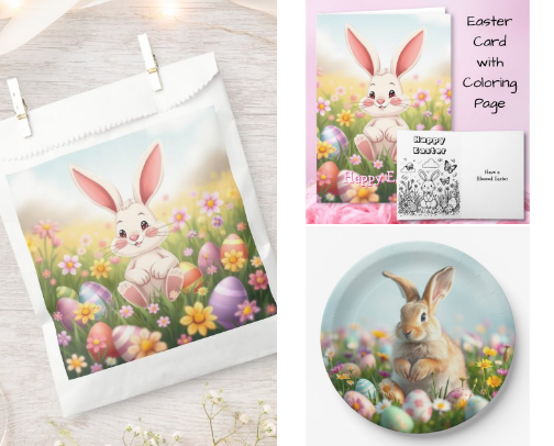 Spring is Here! Get Ready for Easter! cover photo collage