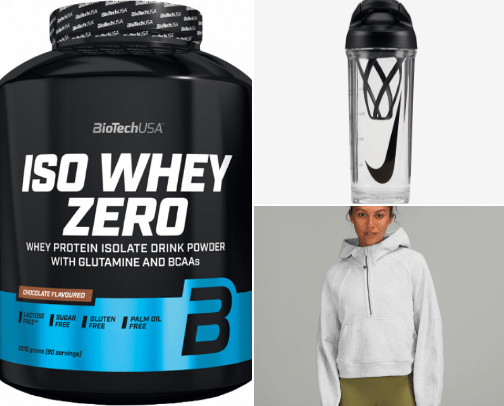 What's in my gym bag cover photo collage