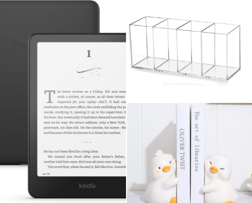 things i LOVE having as a book girly :) cover photo collage