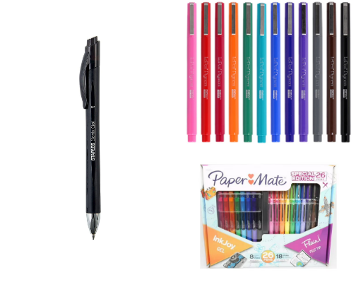 Pens I love to use for writing cover photo collage