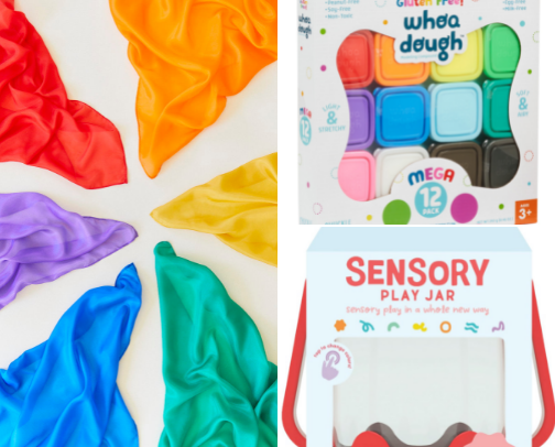 Sensory-Rich Toys for Exploring Toddlers (Montessori Inspired) cover photo collage
