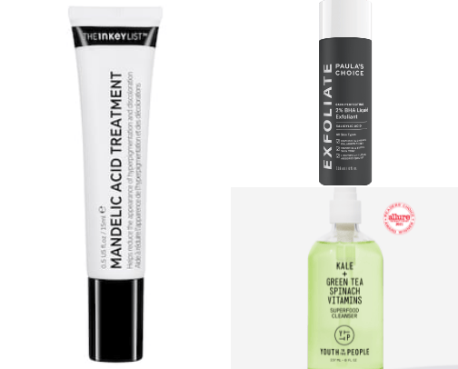 Skincare for different skin issues cover photo collage