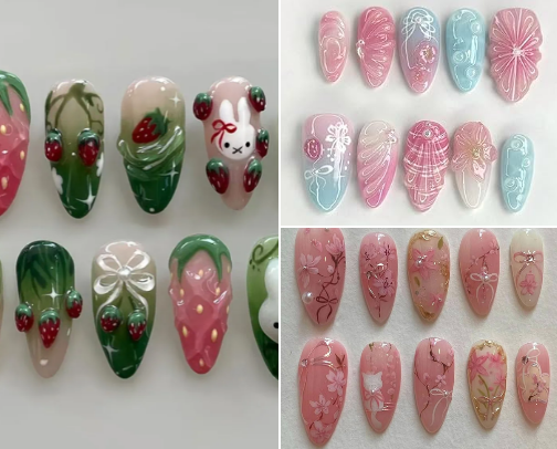 Cute Press-On Nails You’ll Love 💅✨ cover photo collage