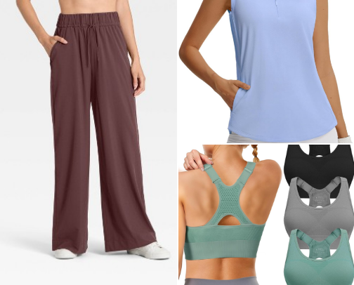 Prendas deportivas para mujer cover photo collage