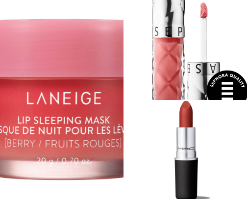 lip products cover photo collage