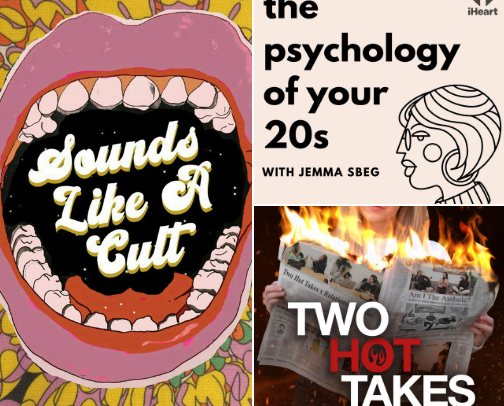 favorite podcasts cover photo collage