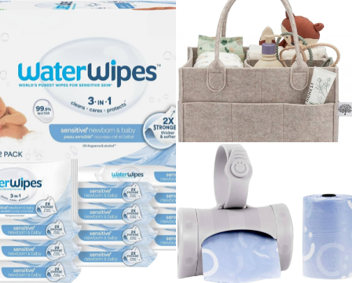 Baby Diapering Essentials cover photo collage
