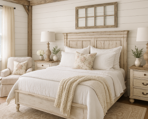 Farmhouse Chic Design for a Guest Space cover photo collage