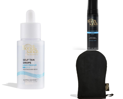 Tanning essentials ☀️ cover photo collage