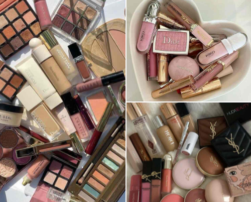 Makeup products that I use and love, I can only recommend them💄 cover photo collage