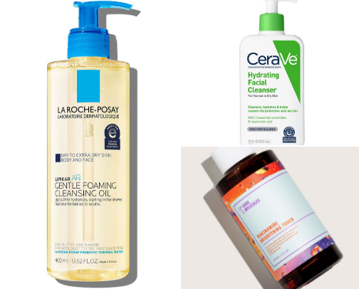 🌙evening skincare routine🌙 cover photo collage