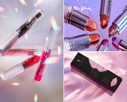 GLITTER Make Up cover photo collage