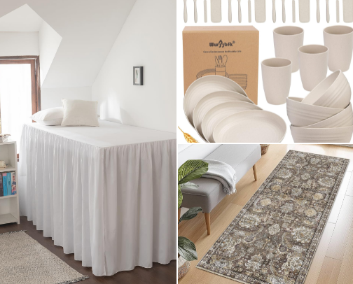 Dorm Room Essentials and Decor cover photo collage