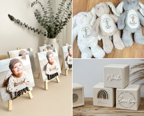 Christening / Etsy cover photo collage