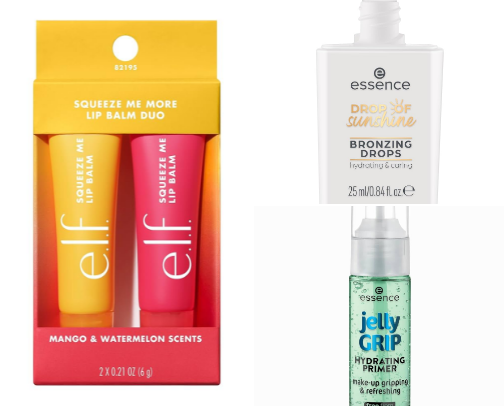 Affordable beauty products cover photo collage