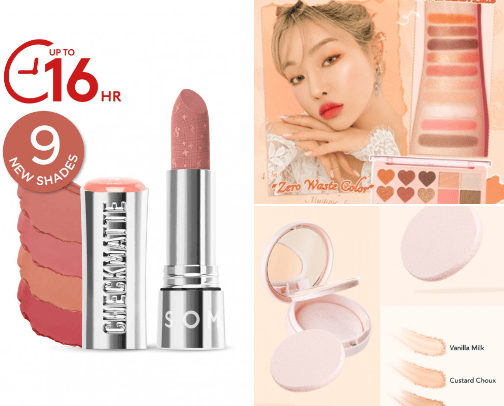 Beauty product cover photo collage