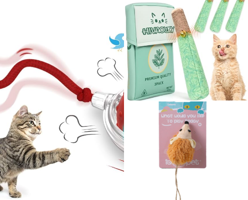 Cat Toys You’ll Love – Keep Your Cat Happy, Active & Entertained 🐾 cover photo collage