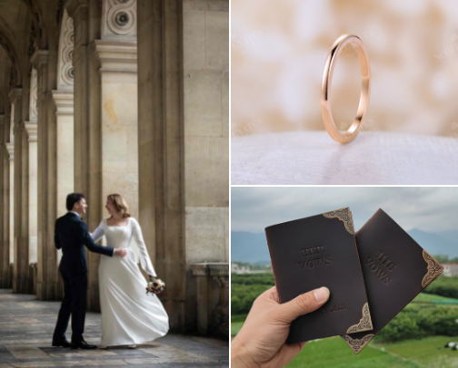 Your Elope Abroad package cover photo collage