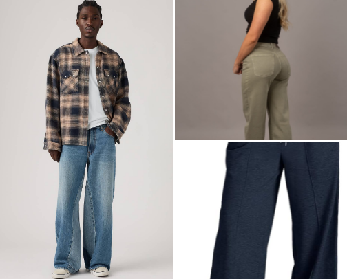 Fashion That Fits Every Generation: Classy & Versatile Baggy Pants and Trendy Jeans cover photo collage