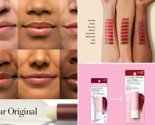 🤍 Tinted Balms cover photo collage