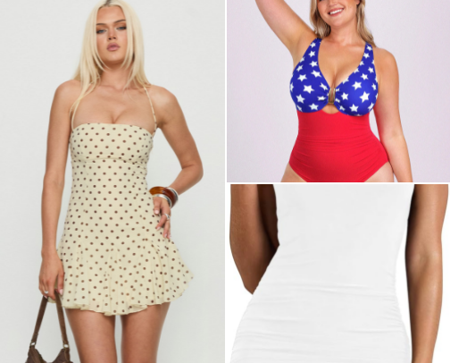 Summer Outfits and Swim cover photo collage