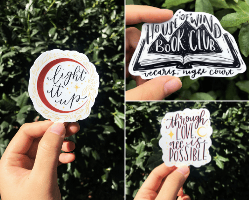 stickers + bookmarks cover photo collage