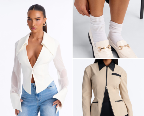 Fashion Nova Workwear Capsule cover photo collage