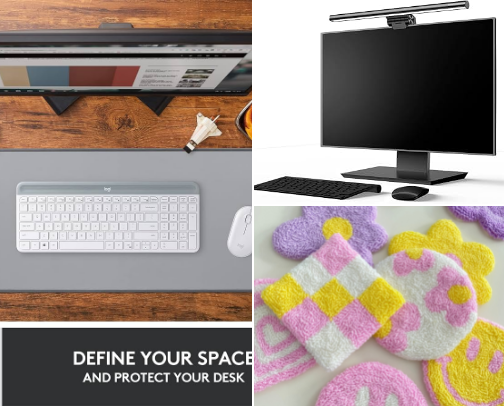 The Ultimate Cozy & Aesthetic Desk Setup cover photo collage