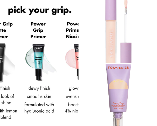 Comfortable makeup cover photo collage