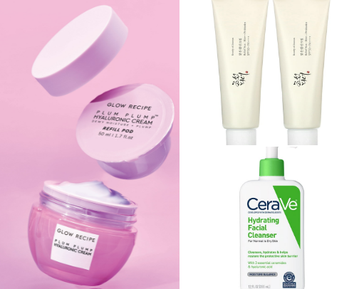 your glow girl era – beauty essentials💄 cover photo collage