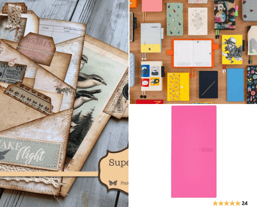 Junk Journal, Scrapbook, daily journal cover photo collage