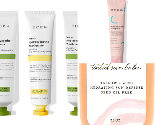 Scrunchy Mom Bathroom Necessities cover photo collage